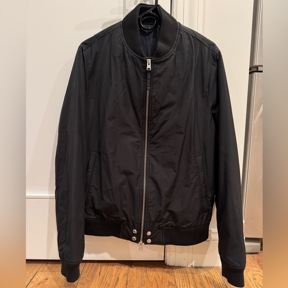 AllSaints Black Bomber Jacket